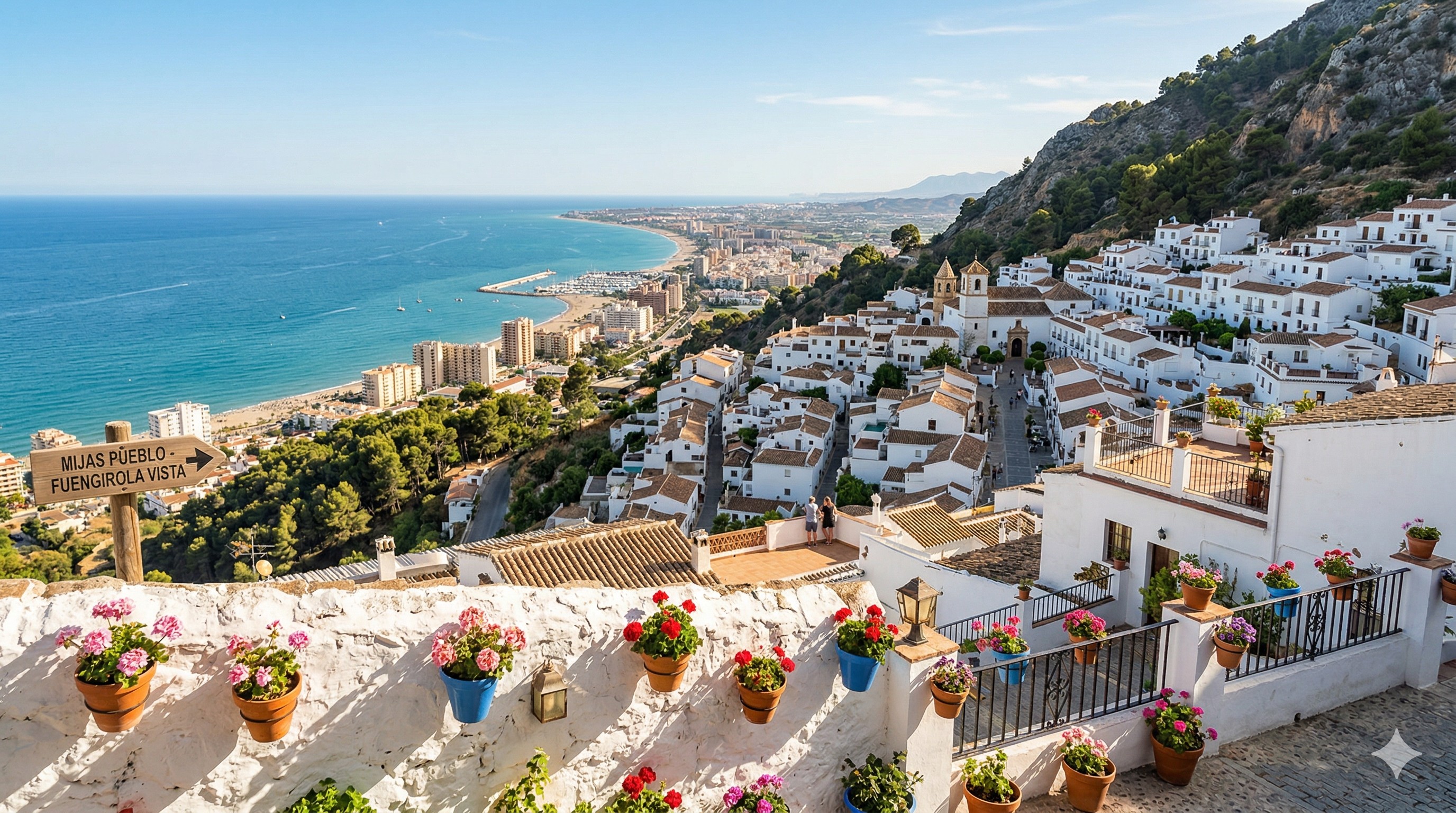 Mijas Pueblo - widok na Costa del Sol