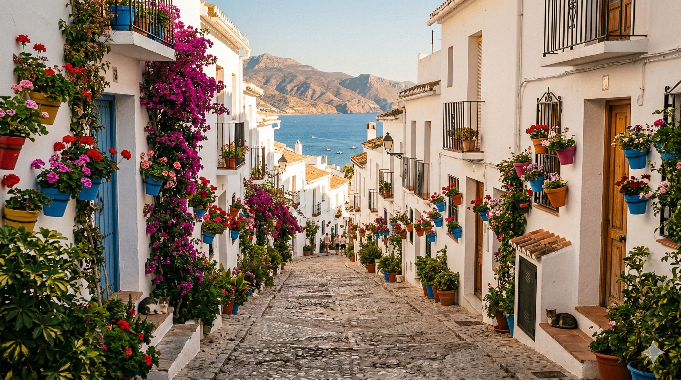 Uliczka w Nerji i Frigiliana Costa del Sol